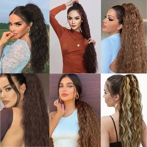 Synthetischer langer Mais -Pferdeschwanzwick 10 Hauptverkäufe synthetischer Gewebe - №4