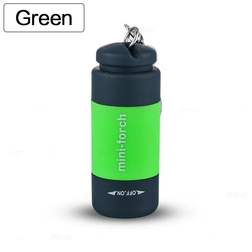 Taschen-Schlüsselanhänger-Taschenlampe, wasserdicht, für Outdoor, Wandern, Camping, Mini-Taschenlampe, wiederaufladbar, LED, multifunktional, starkes Licht