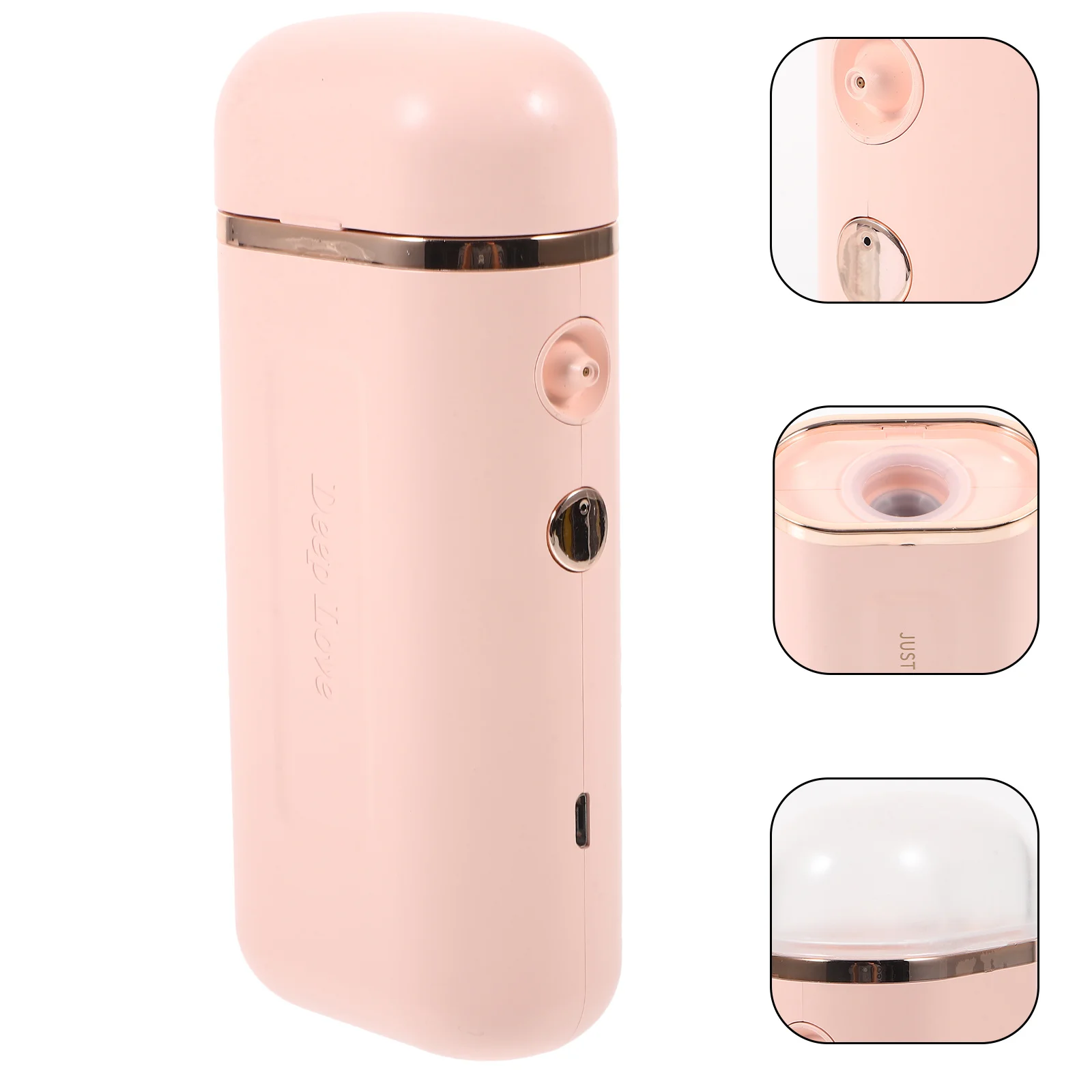 

Mini Facial Mister for Women Portable Face Steamer Mist Sprayer for Salon Home Use Compact Skin Moisturizer Beauty Tool