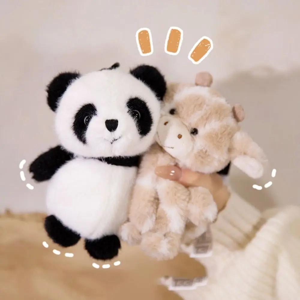 Estilo Kawaii diseño encantador muñecos de peluche colgante gatos cerdo llavero de felpa dibujos animados Panda Zoo animales llavero de felpa artículo decorativo