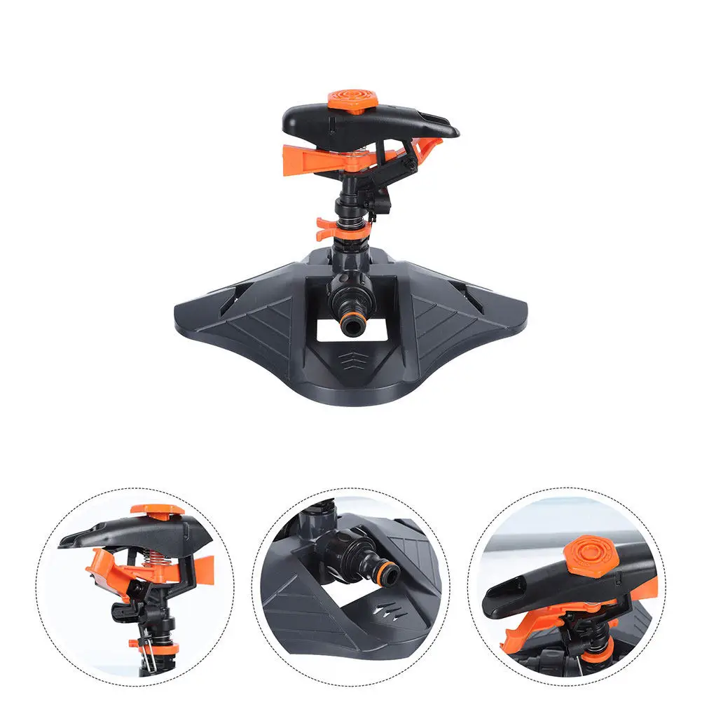 

Rotating Water Sprinkler Stable Base Adjustable Spray Range for Garden Lawn Flower Bed Irrigation Automatic Sprinkler System