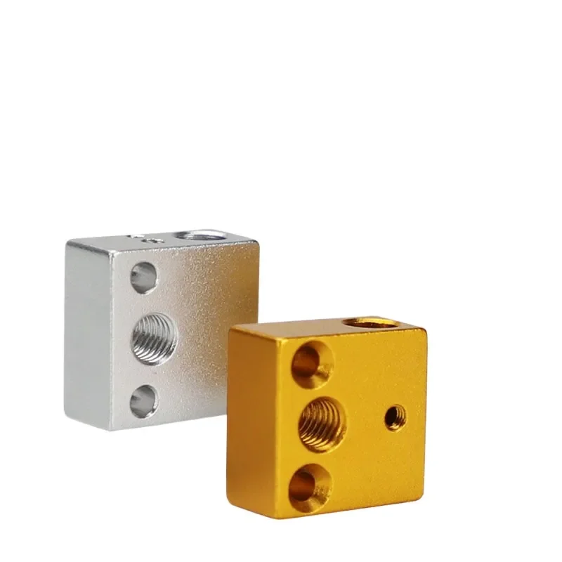 High Quality Aluminum Heating Block for 3D Printer Extruder Compatible with Makerbot MK7 MK8 and Creality CR10 Print Head