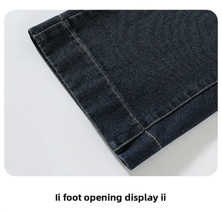 Neue Mädchen-Jeans mit Fleecefutter, Herbst-Winter, dicke, warme Kinderhose mit geradem Bein, Kinder-Allzweck-Jeanshose mit Polarfleece – Detail 24
