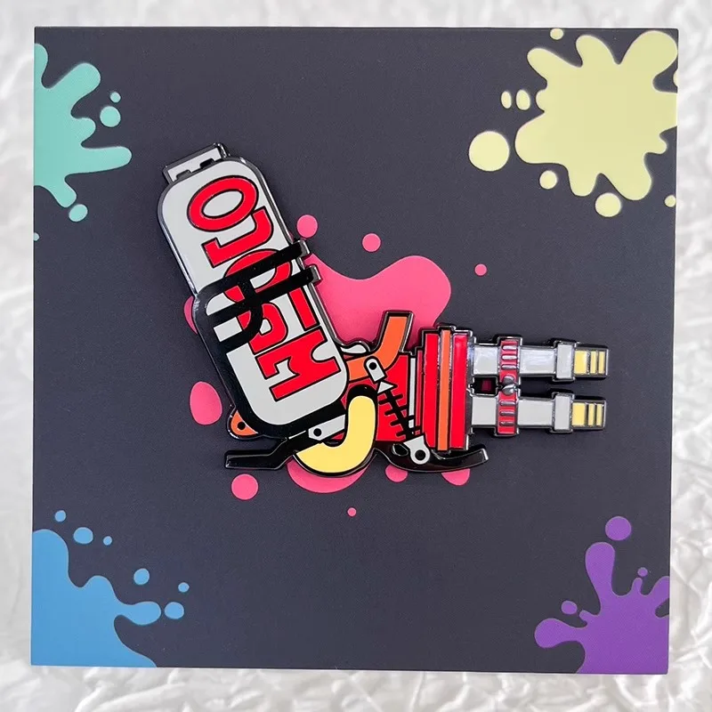 In Stock Splatoon3 Jet Fighter スプラトゥーン Metal Badge Made Around The Fire Hydrant