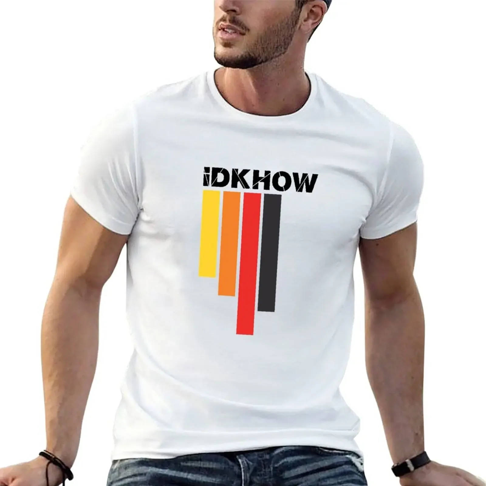 Idkhow stripey razzmatazz design T-Shirt boys whites shirts graphic tee shirts graphic tees summer tops plus size men clothing