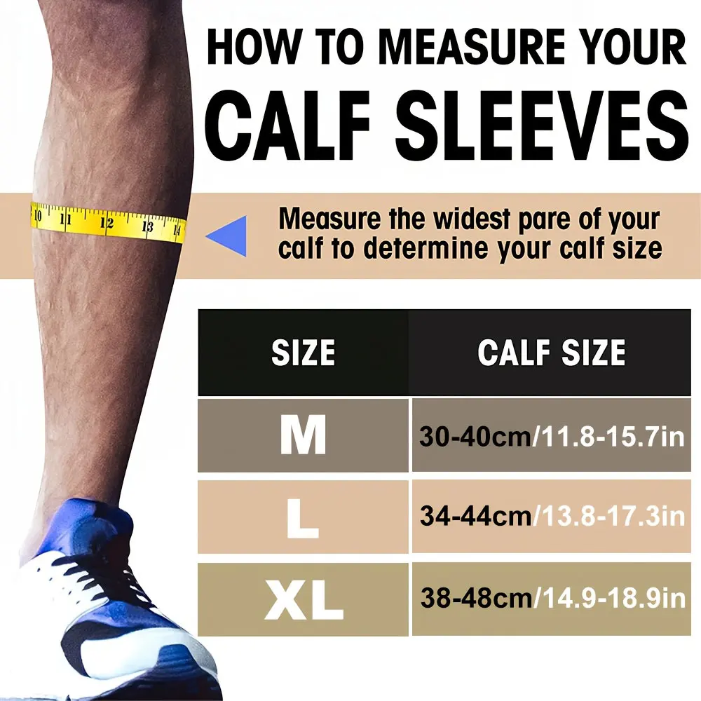 Footless Calf Compression Sleeves for Adults