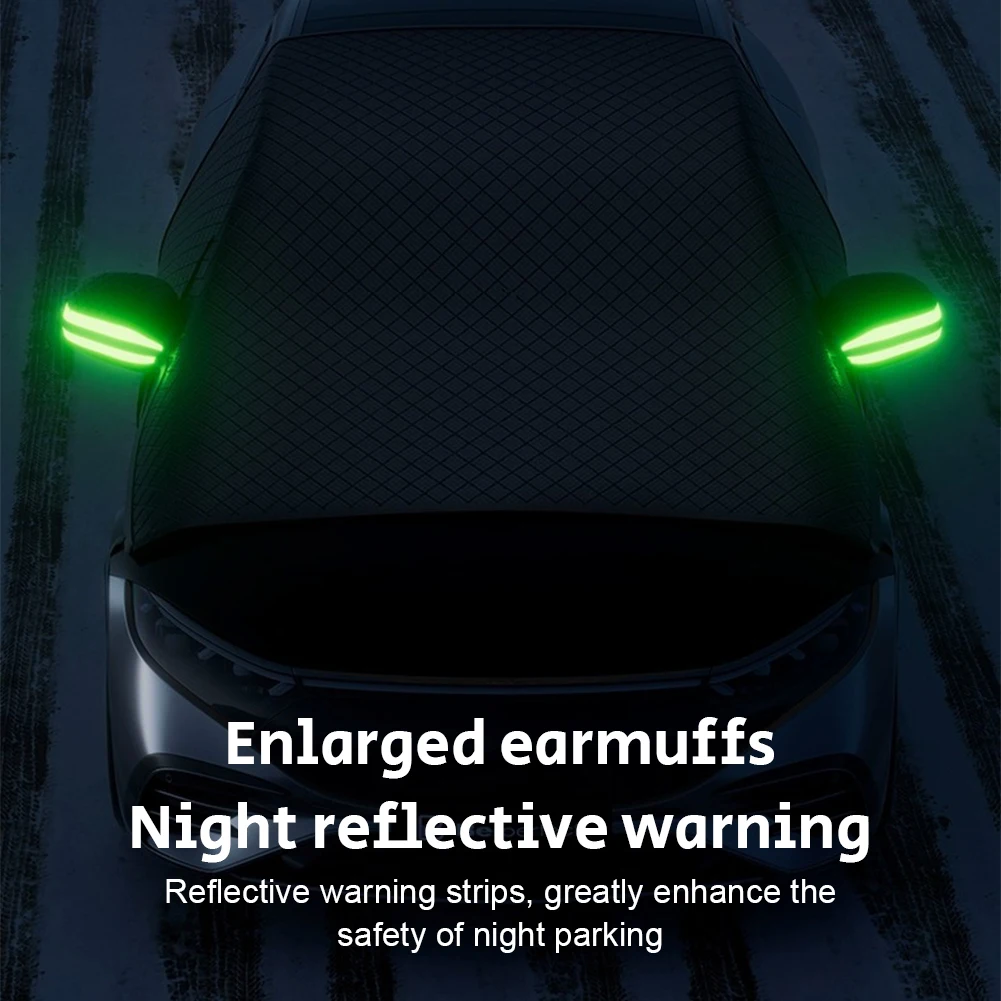 

Magnetic Car Window Snow Cover Oxford Cloth Winter Glass Sun Visor Waterproof Car Anti Freeze Snow Windshield Cover for Ice Snow