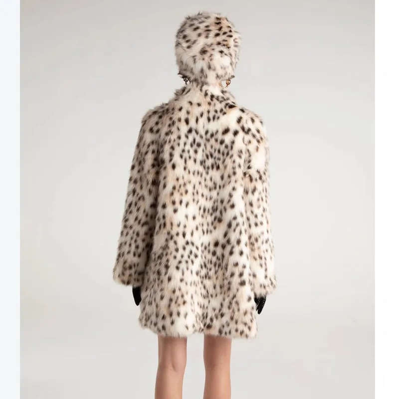 Women's Autumn/Winter Faux Fur Stand-up Collar Warm Retro Simple Comfortable Loose Casual Design Fashion Advanced Soft Versatile