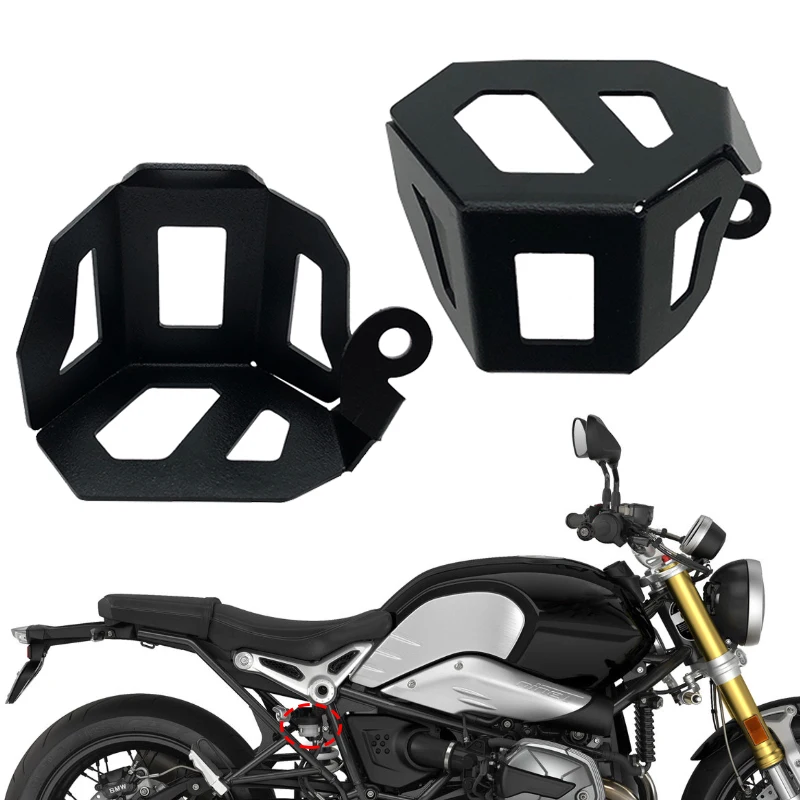 ل BMW R NINET R 9T RNINET المتسابق تشويش إذاعي الحضرية R9T 2014-2023 2021 2022 دراجة نارية الخلفية سائل الفرامل خزان غطاء حماية