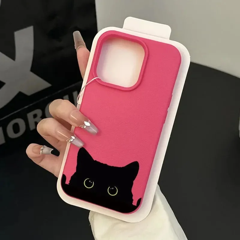 DMAWMJ противоударный чехол для телефона с черным котом для iphone 16 pro max 15 14 plus 13 11 12, задняя крышка для iphone xr xs max x shell bumper