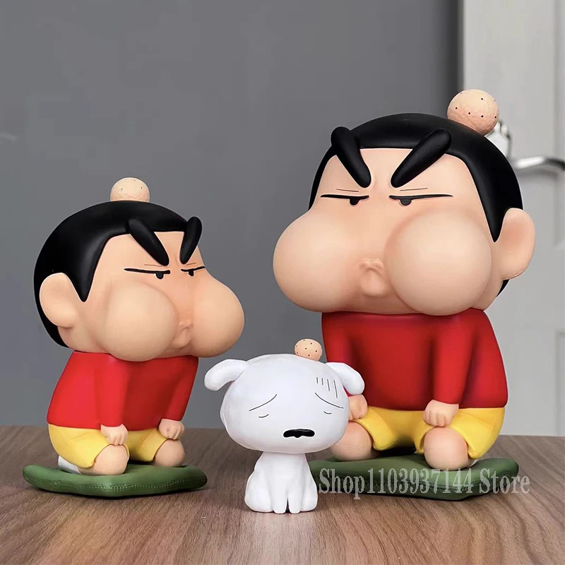 

Anime Angry Shinnosuke Figures Crayon Shin Chan Toys Peripheral Beep Mouth Nohara Shiro Figurine PVC Collection Cute Decor Gifts