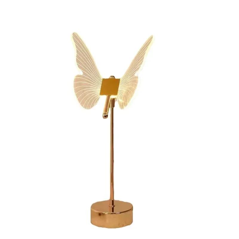 Modern Popular Instagram Butterfly Lamp Bedroom Creative Living Room Simple And Luxurious Italian Style Design Desk Lamp