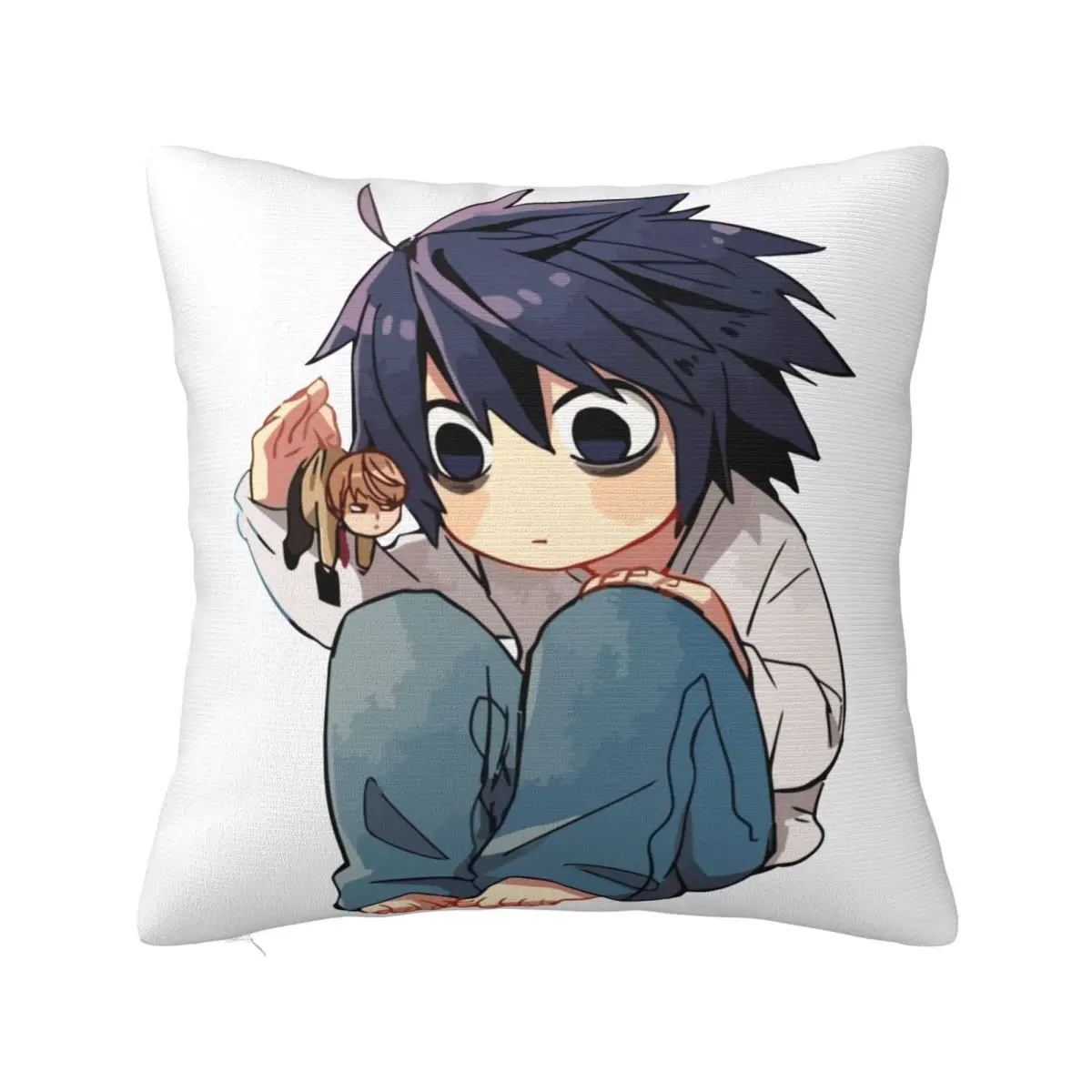 Death Note L Pillowcases Polyester Couch Cushion Case Cute Decorative Pillow Cover 40*40