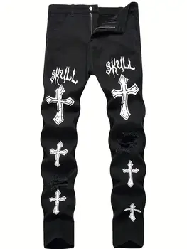 10 best sales Calça jeans com fivela falsa - №3