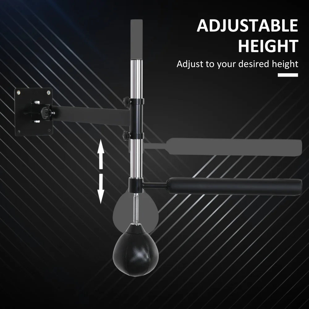 Lightweight Fast-Reflexes Speed Bag Boxing Punching Bag Wall Mount Height Adjustable, MMA, Martial Arts, and Boxing Equipment