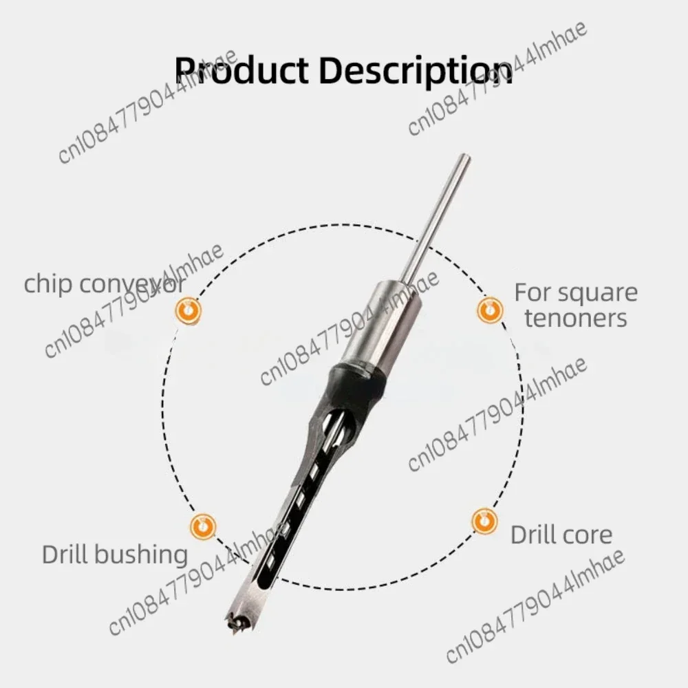 Spiral Extension Saw Core Drill Bits Woodworking Square Drill Bit Sets Hole Saw Mortise and Tenon Chisel Drill Bits