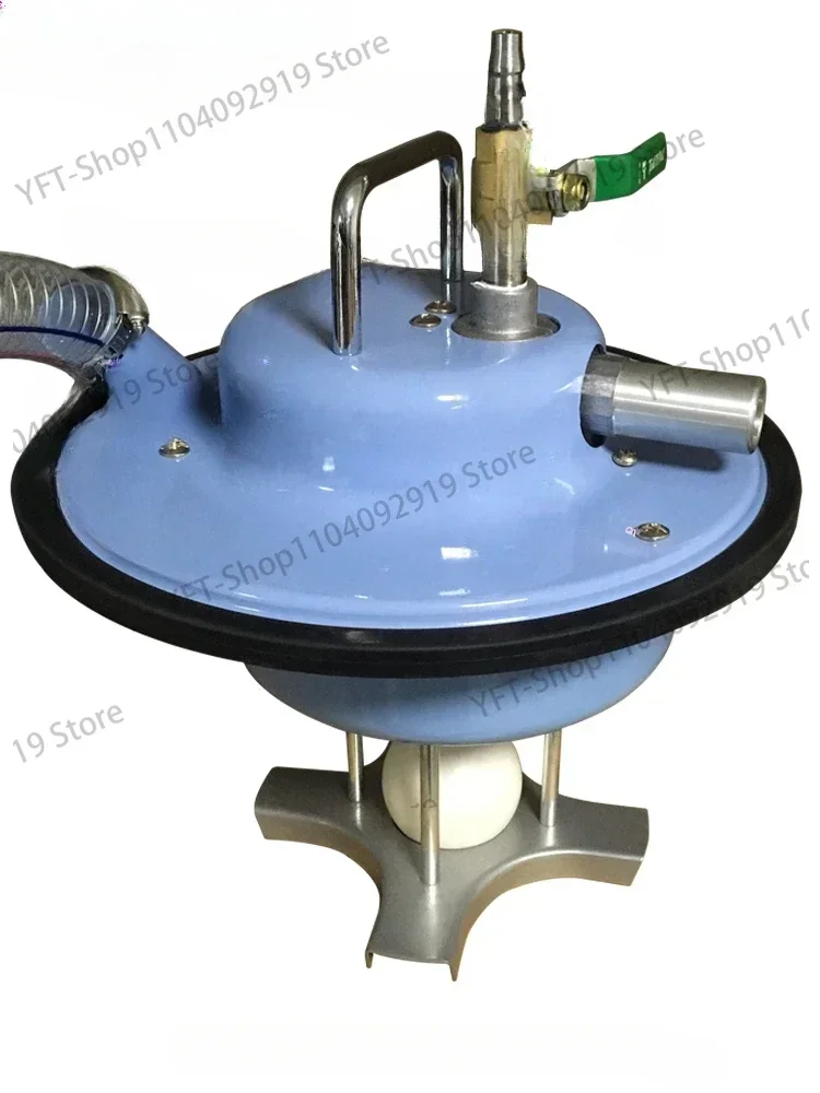 Pneumatic vacuum cleaner Industrial iron dust ash sand oil suction cleaning strong cyclone dust collection bucket rack device