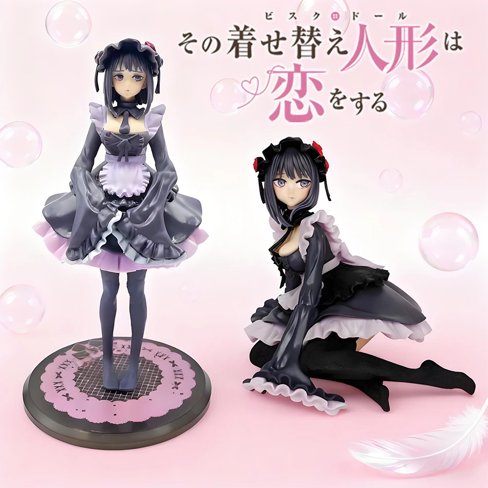 Heiße My Dress-Up Darling Anime-Figur Schwarzes Dienstmädchen-Outfit Kitagawa Marin Actionfigur Shizuku Kuroe Figurine Sammlerstück Modell Spielzeug