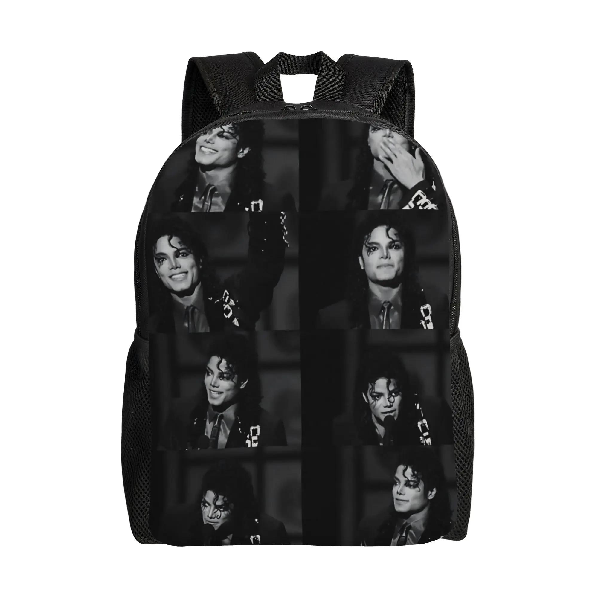 Michaels Jacksons Singer Pop Backpack for Men Women Casual High School Work Daypack  College Shoulder Bag Outdoor