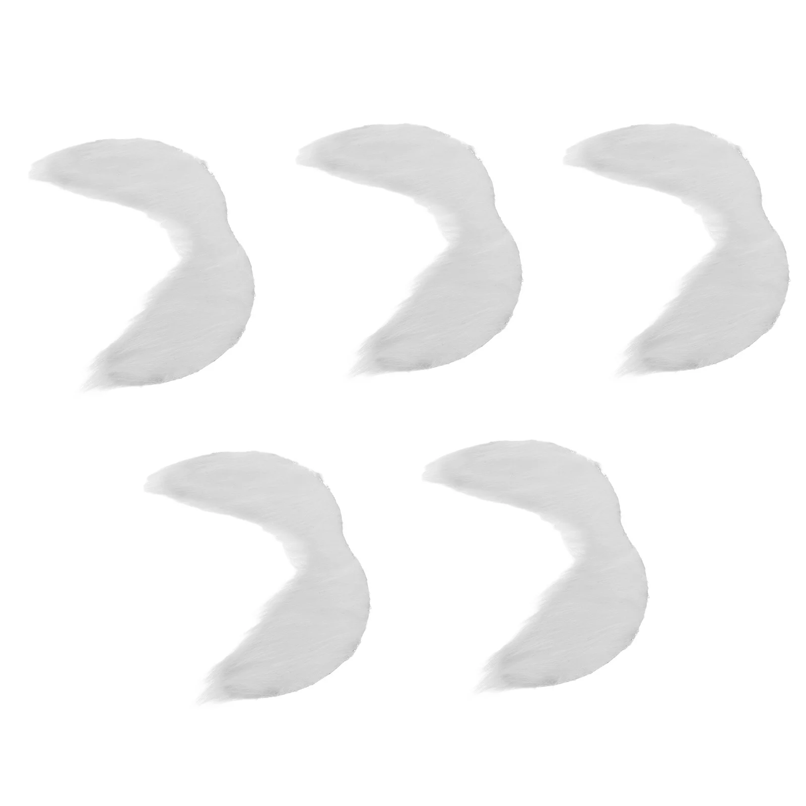 5 قطعة لحية سانتا كلوز واقعية ملمس ناعم سهل الارتداء دعامة لحية كرنفال إكسسوار أزياء الهالوين فستان الرجل العجوز