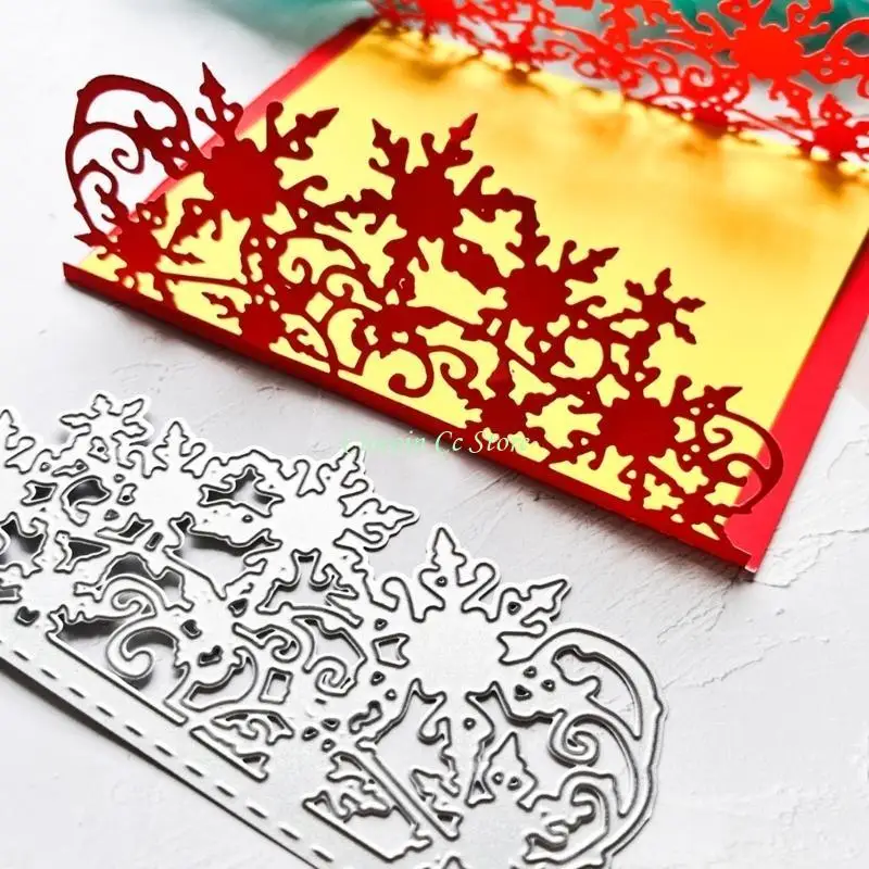 X90F Christmas Snowflake Metal Cutting Dies Stencils for DIY Scrapbooking Decorative