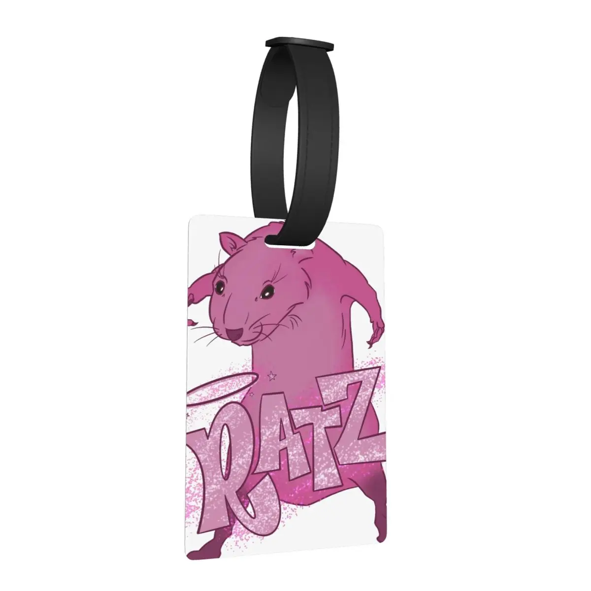 

RATZs РОЗОВАЯ МЫША Мерч Багажные бирки Аксессуары для чемодана Путешествия Симпатичный багаж Посадная бирка Держатель этикетки ID Имя Адрес