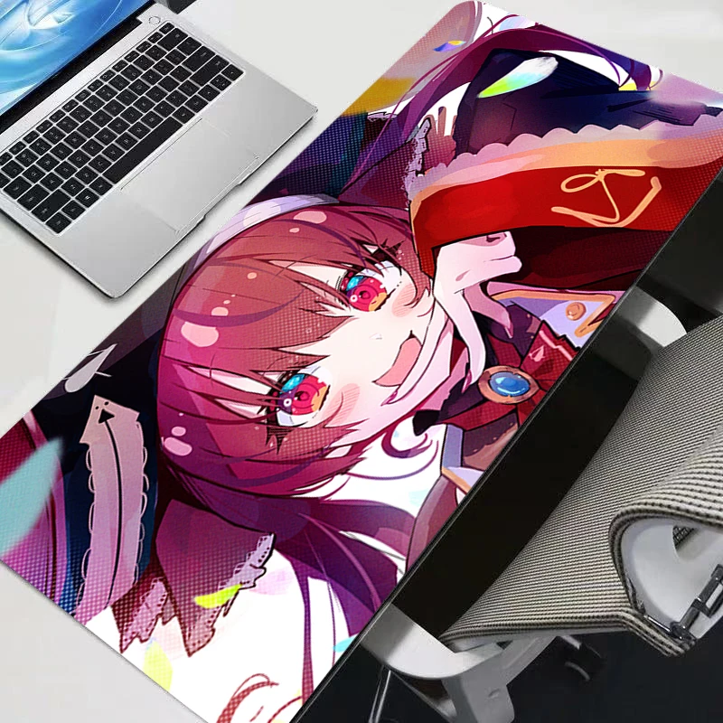 

Computer Varmilo Keyboard Mouse Pad Gaming H-hololive Houshou Marine Accessories Table XXL Gamer Carpet Desk Mat Soft Mousepad