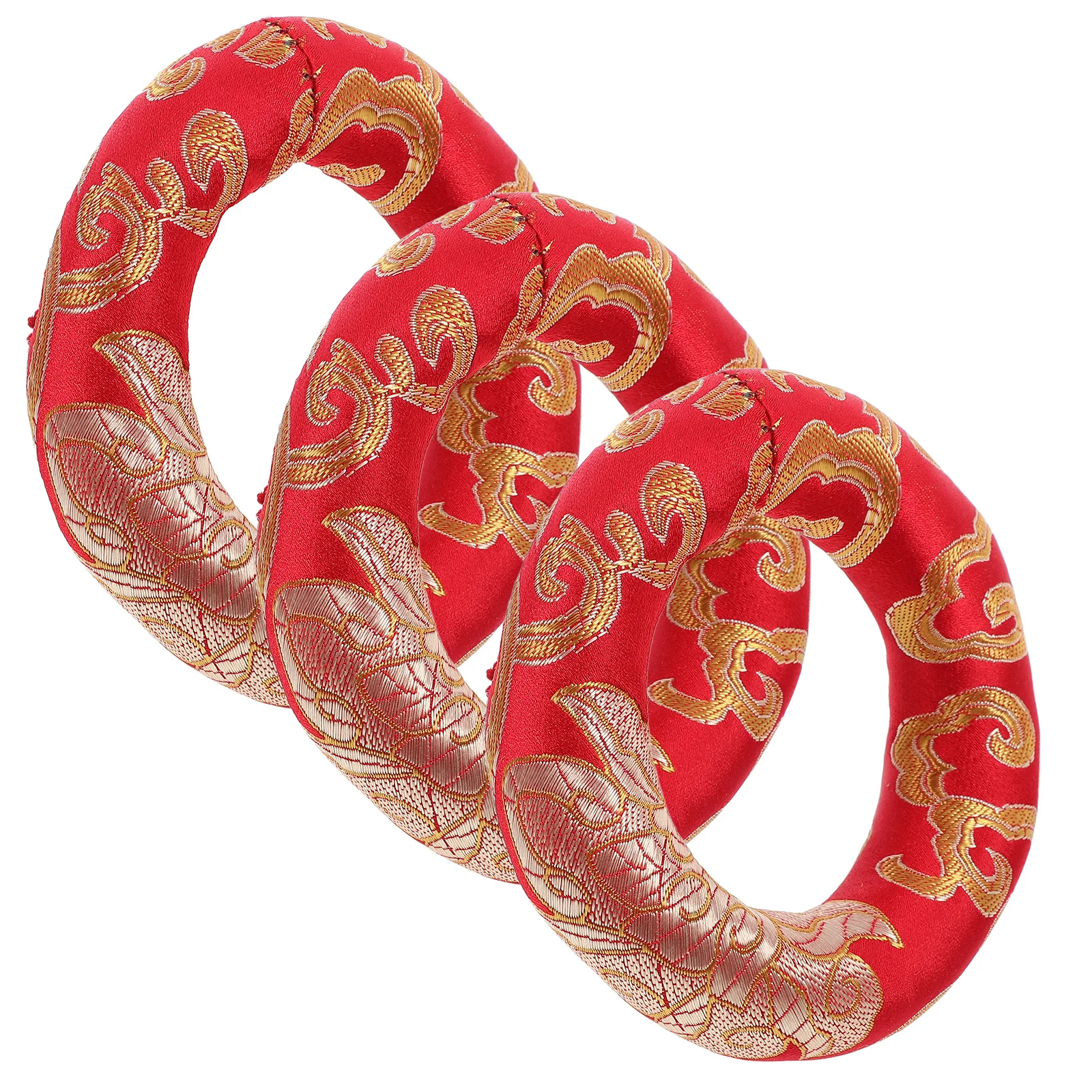

3pcs Singing Cushion Vintage Design Tibetan Bowl Pad High Grade Cotton Cloth Sound Bowl Ring For Nepal Singing Bowls Accessories