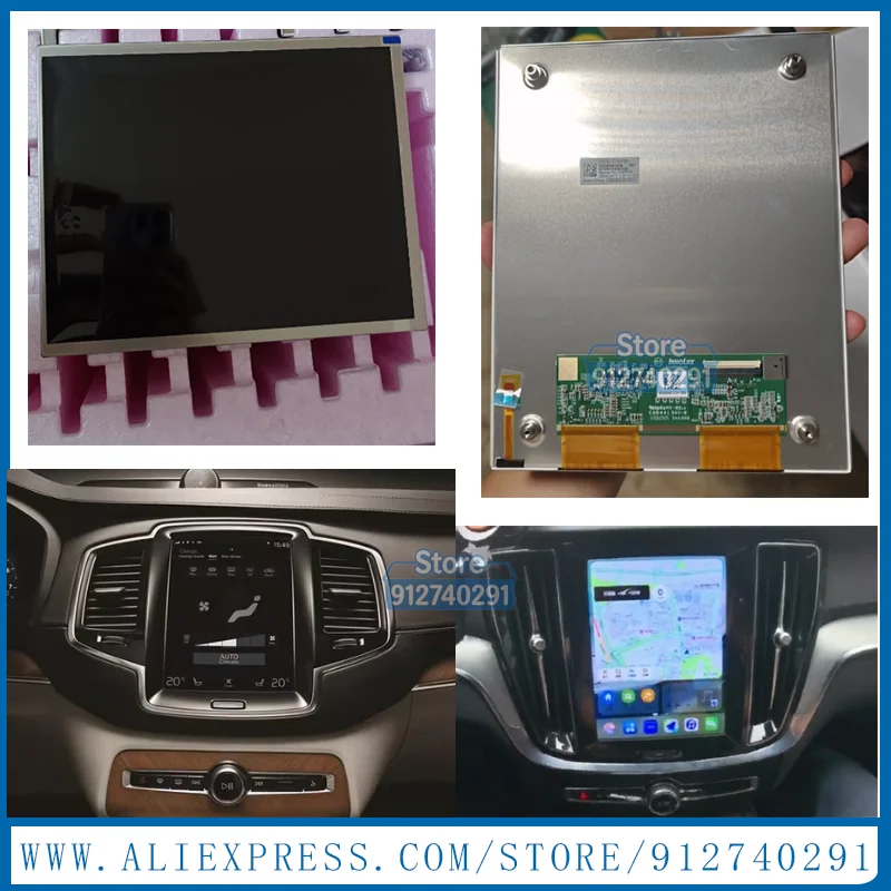 Original Grade A+ 9.1 Inch DD091IA-01A DD091IA 01A LCD Display Screen For Vol VO XC40 XC60 XC90 S90 Dash Center Information LCD