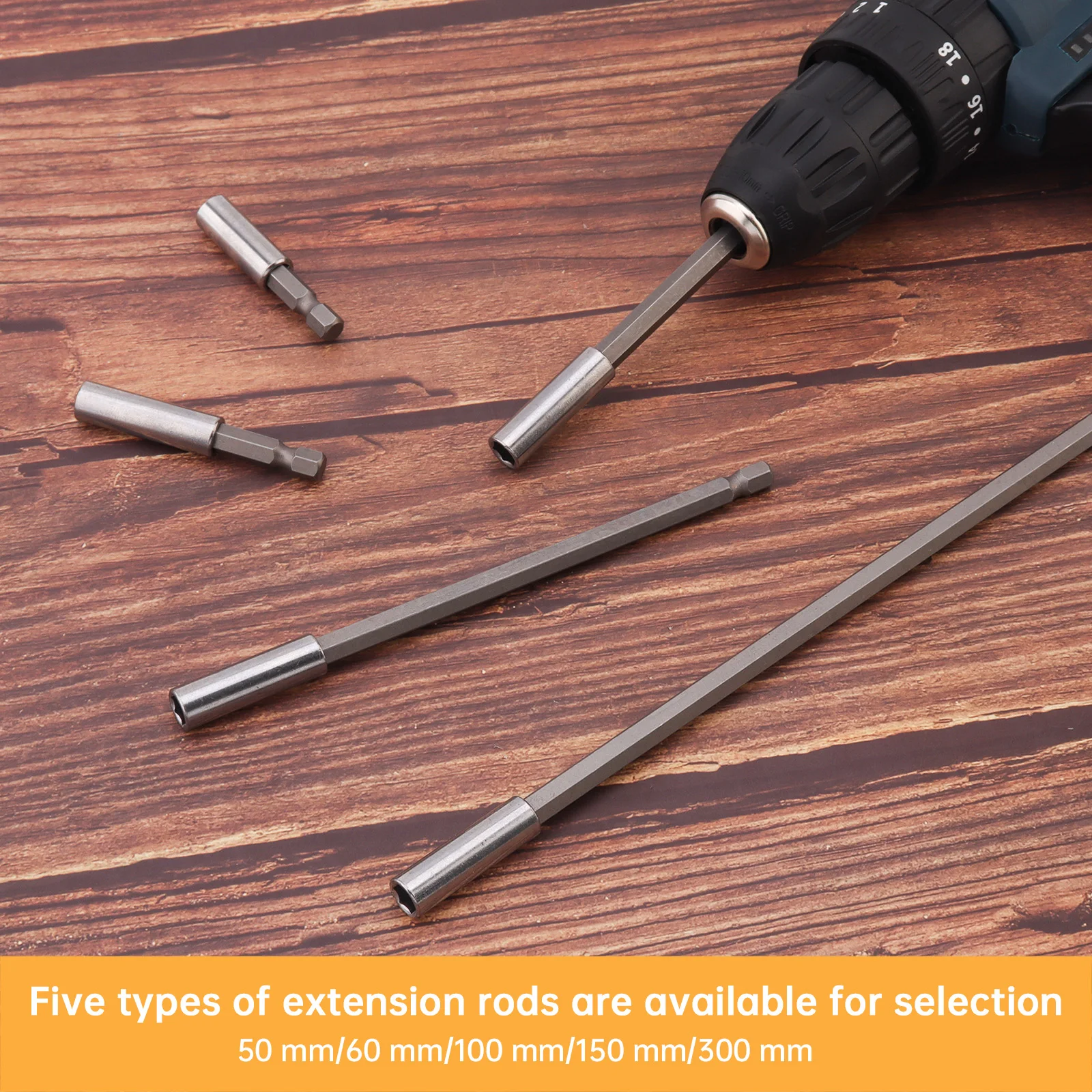 1/4 inch Magnetic Hex Shank Drill Extension Bit Holder Set for Electric Drill Screwdriver 50 60 100 150 300 mm Socket Extender