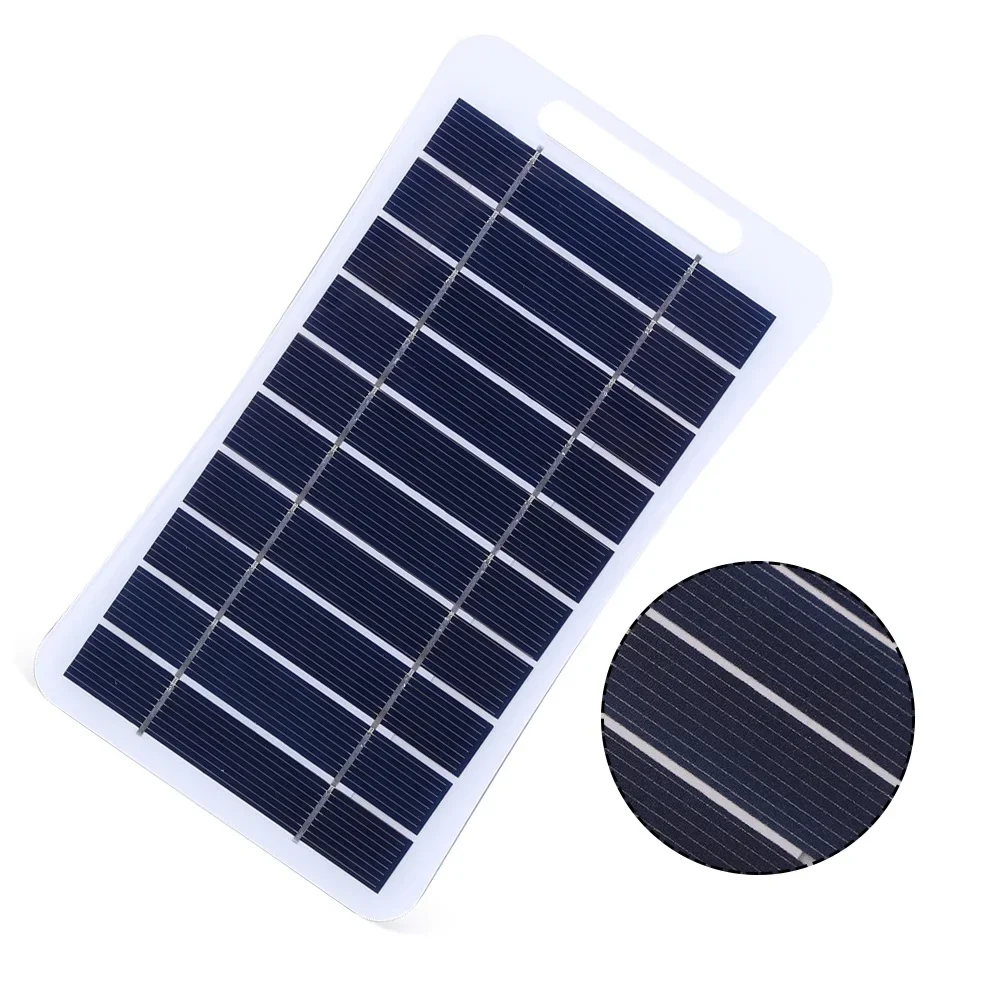 2W 5V Portable Solar Panel For Mobile Phone Camping Hiking Charging Waterproof Solar Charging Panel Battery Phone Charge