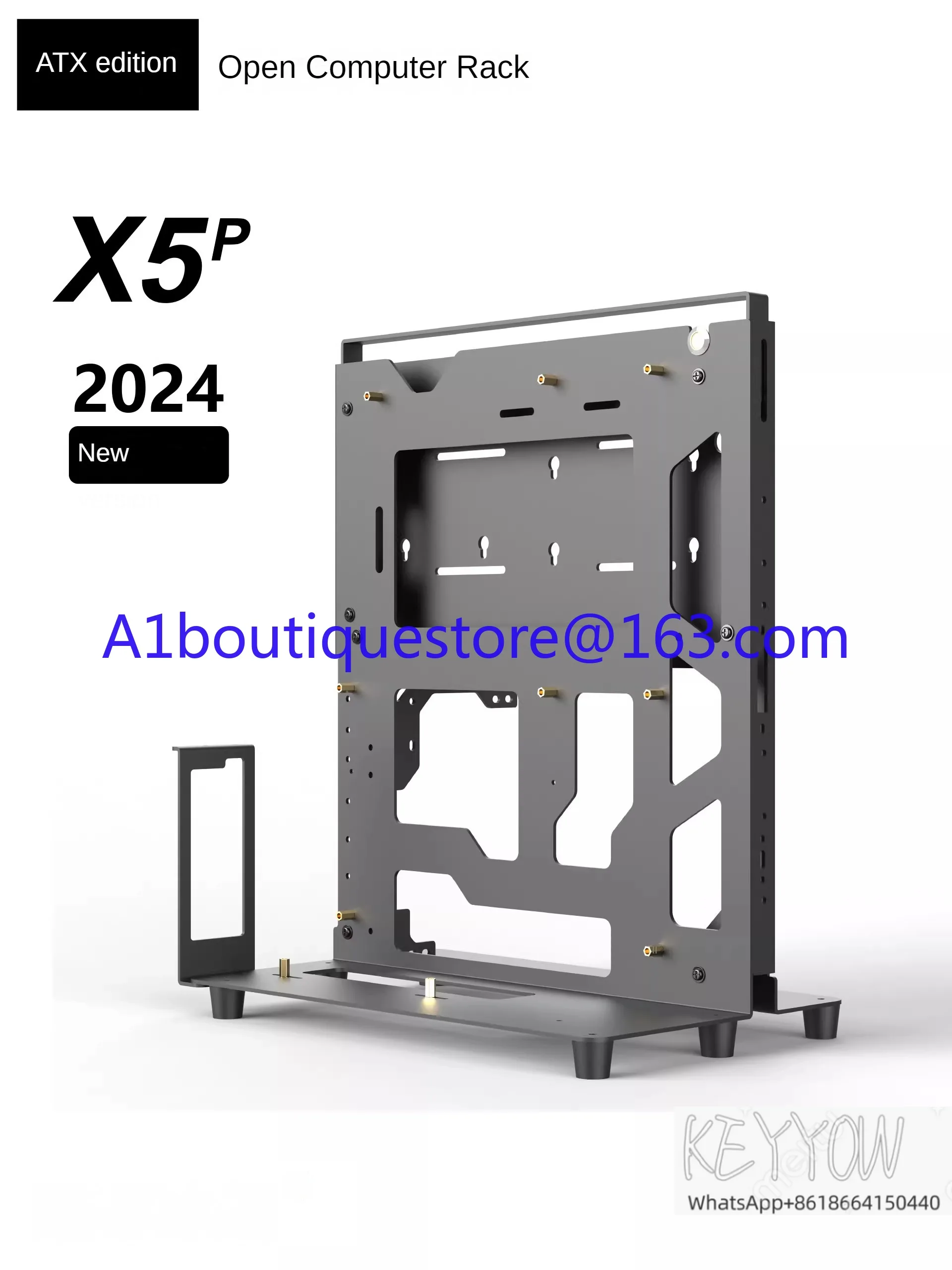 X5P 2024 حافظة كمبيوتر مكتبي ATX حافظة كمبيوتر مفتوحة،