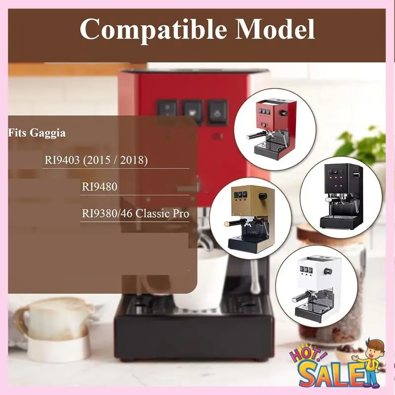 A88X ロープロファイル薄型ドリップトレイ、Gaggia クラシックプロ伝統的なエスプレッソコーヒーマシン部品付属ノズル