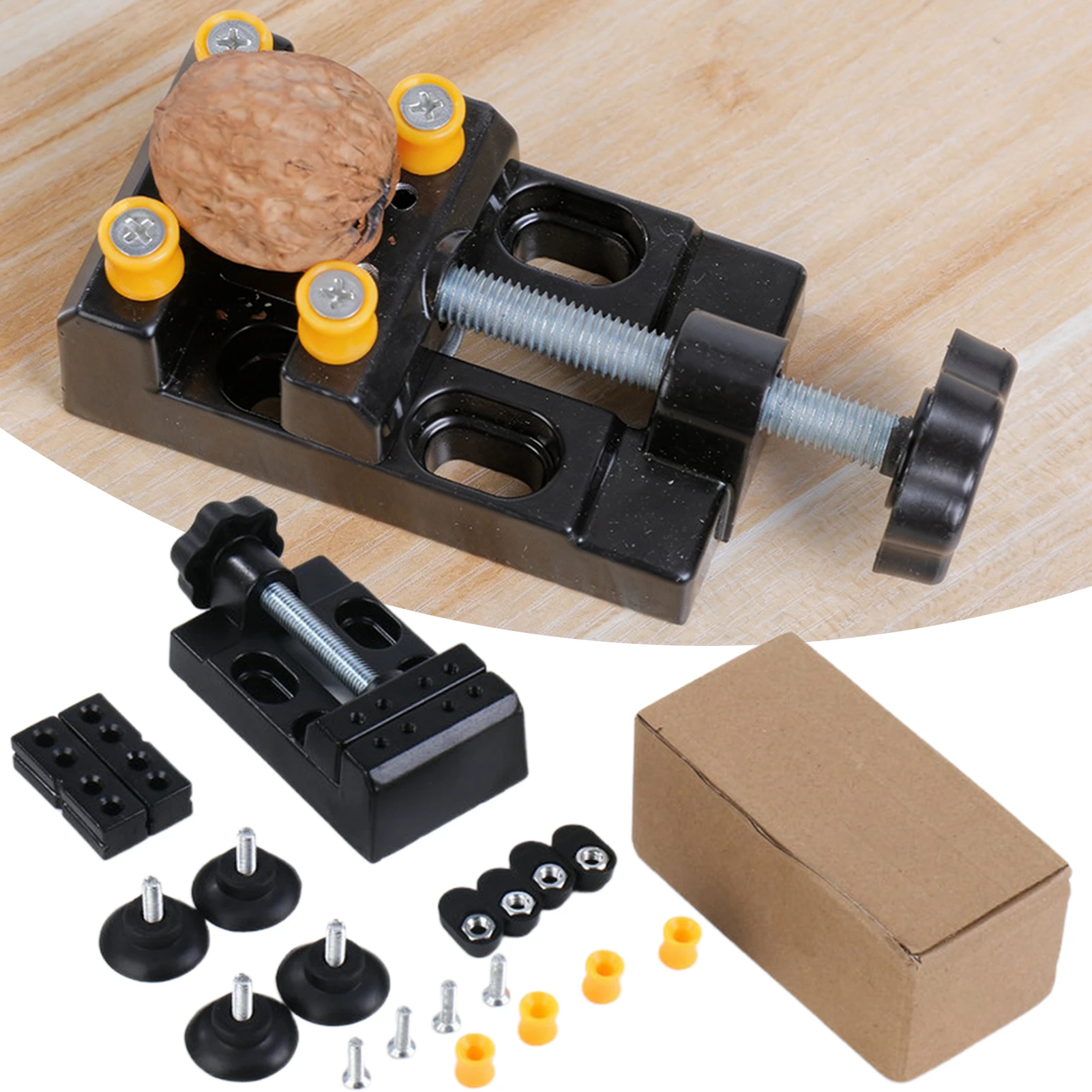 Mini Bench-Vise,Universal Flat Clamp With Parallel Table Pliers For Watch Repair, Sculpture Craftsmanship Jewelry Carving Tools