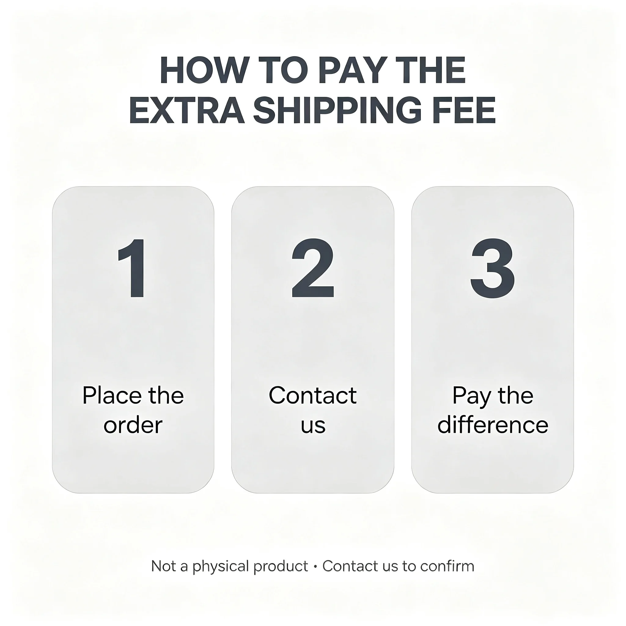 Postage price difference supplement