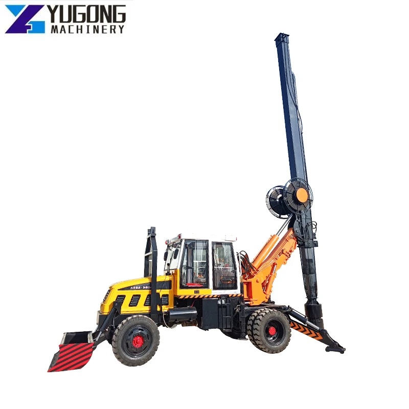  High Quality Rotary Drilling Rig Machine Hydraulic Pneumatic Crawler Mining Deep Rotary Drilling Rig for Mexico Construction