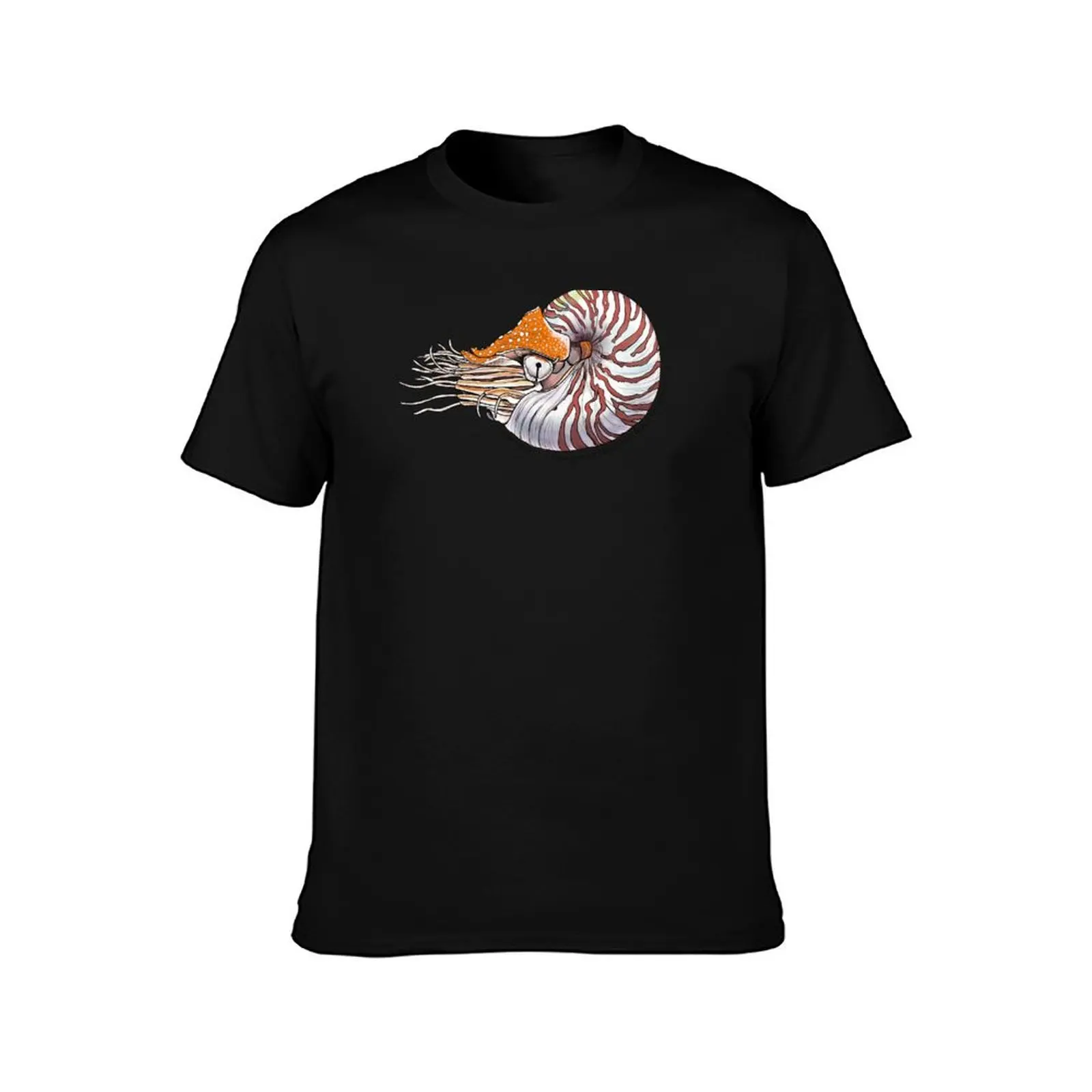 Chambered Nautilus - white T-Shirt Breathable Gym Short Sleeve T-Shirt