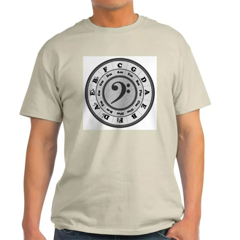 CafePress Bass Clef Circle Of Fifths T Shirt 100% Cotton T-Shirt (726031785)