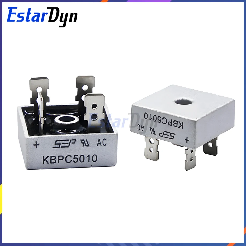 KBPC5010 Bridge Rectifier 50A 1000V, KBPC-5010 Power Diode Module Single Phase for Power Supply Motor Control AC to DC