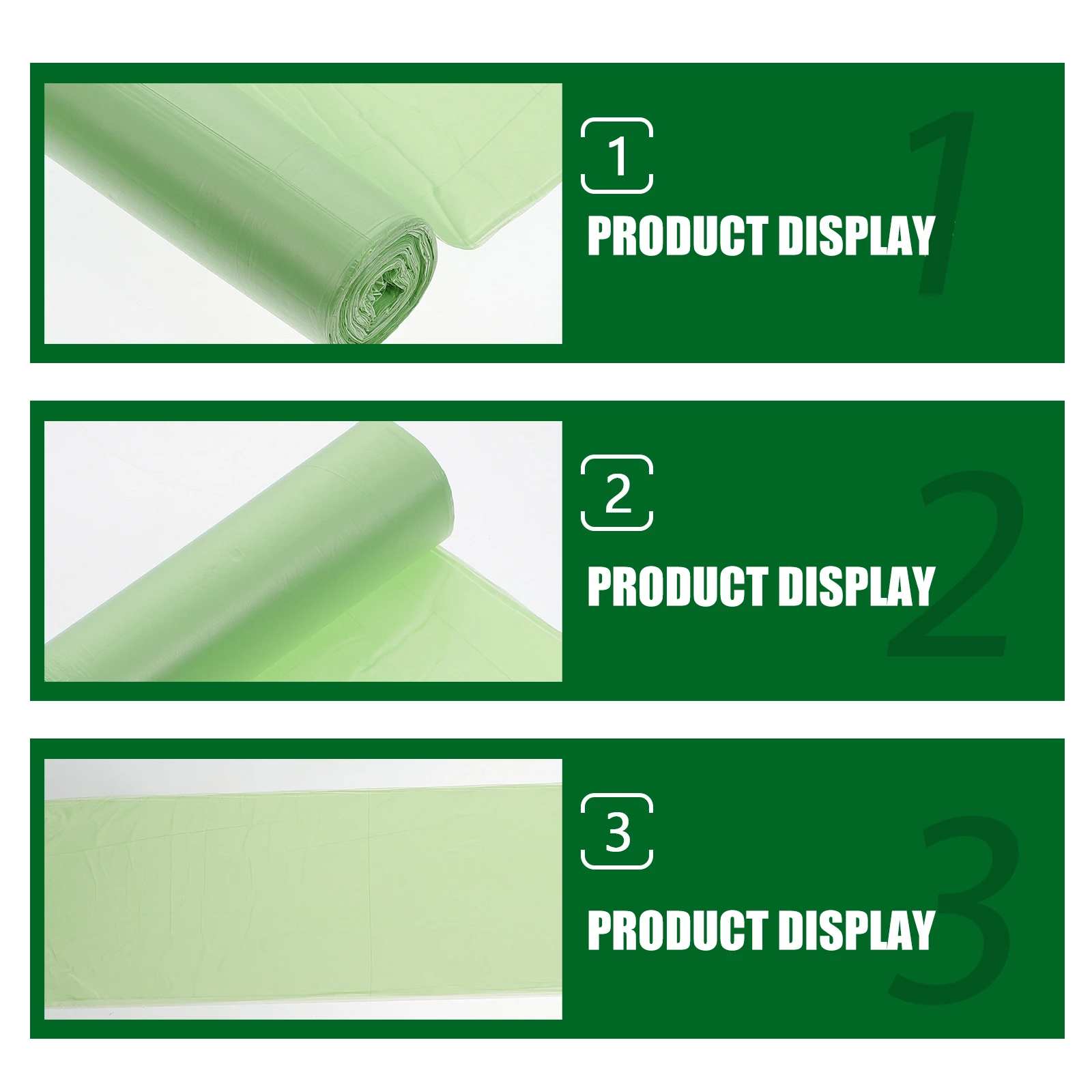 

100pcs Biodegradable Garbage Corn Starch Material Leak Proof Strong Trash Home Kitchen Office Large Capacity Rubbish Bags