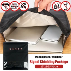 Mobile Phone Signal Shielding Bag Faraday Cage Pouch Car Key Laptop Bank Card Privacy Protection Bag Anti-radiation Bag 2 Size