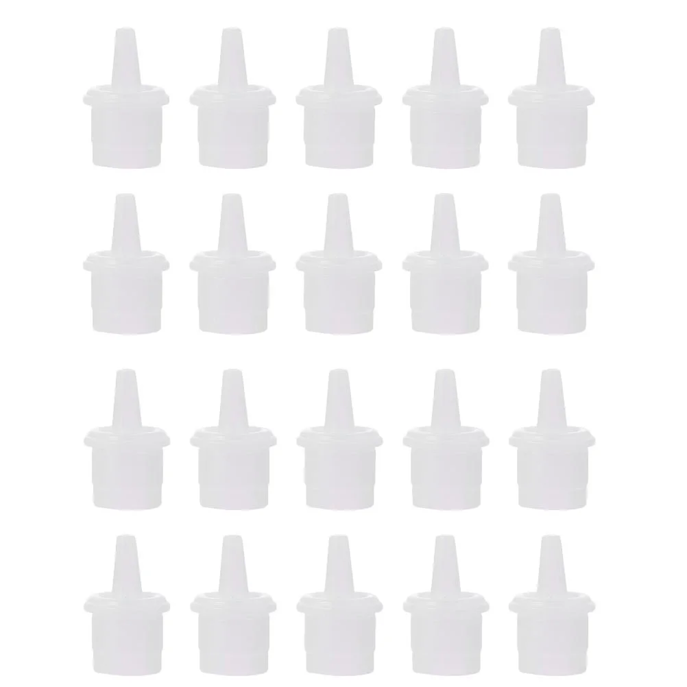 60 قطعة قبعات فوهة الزجاجة الغراء استبدال المقابس عالية الجودة مادة البولي بروبيلين سهلة لاستبدال طرف انسداد لتطعيم الرموش #6