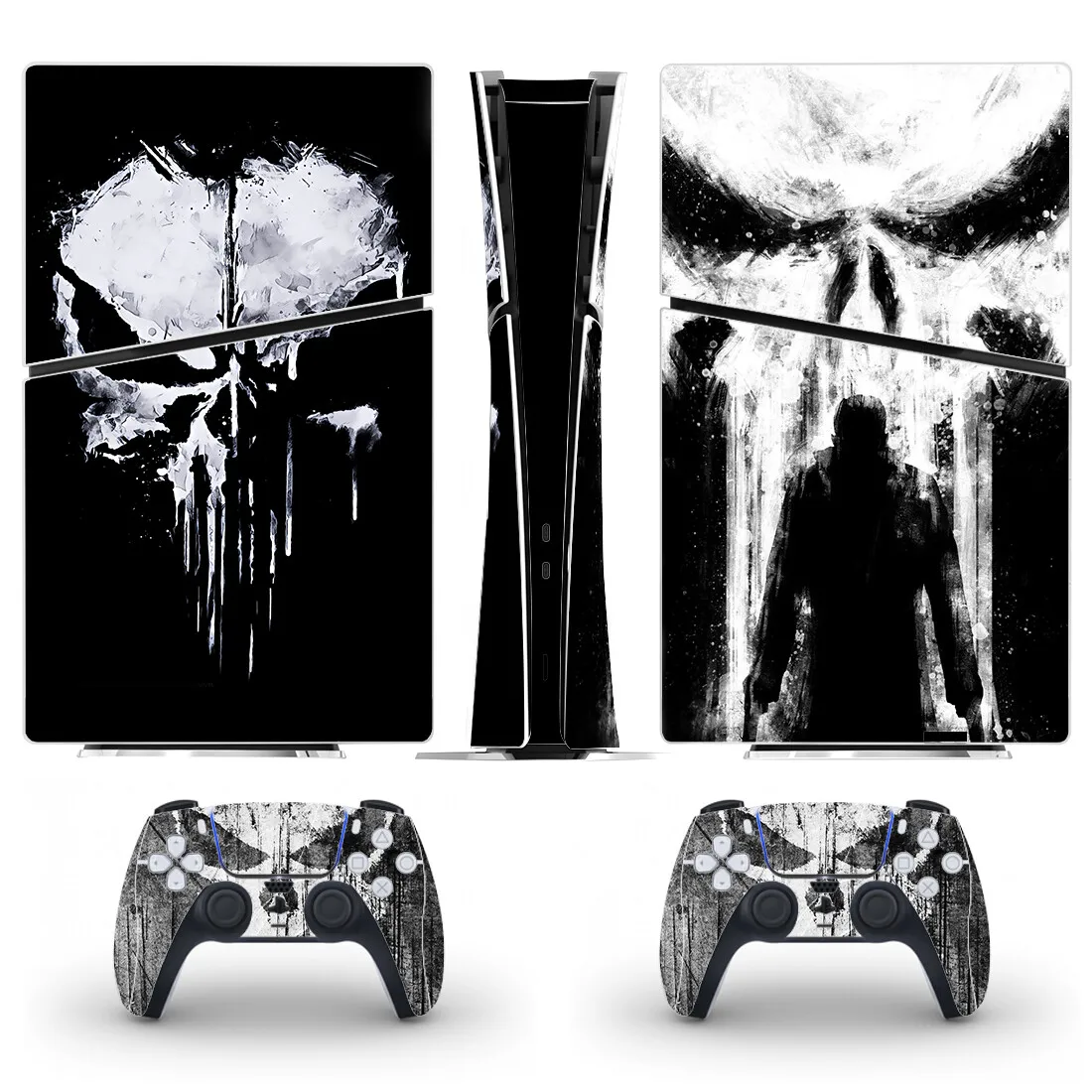 

New Game Skull PS5 Slim Digital Skin Sticker Decal Cover for Console and 2 Controllers New PS5 Slim Skin Vinyl