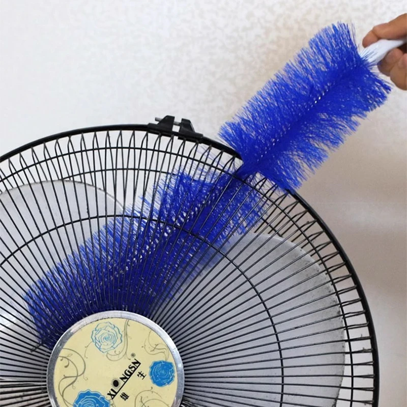 Lot de 2 brosses de nettoyage pour ventilateurs, brosses de nettoyage pour ventilateurs électriques, outils de nettoyage spécifiques aux ventilateurs, outil magique de nettoyage des ventilateurs, outil de suppression de la poussière