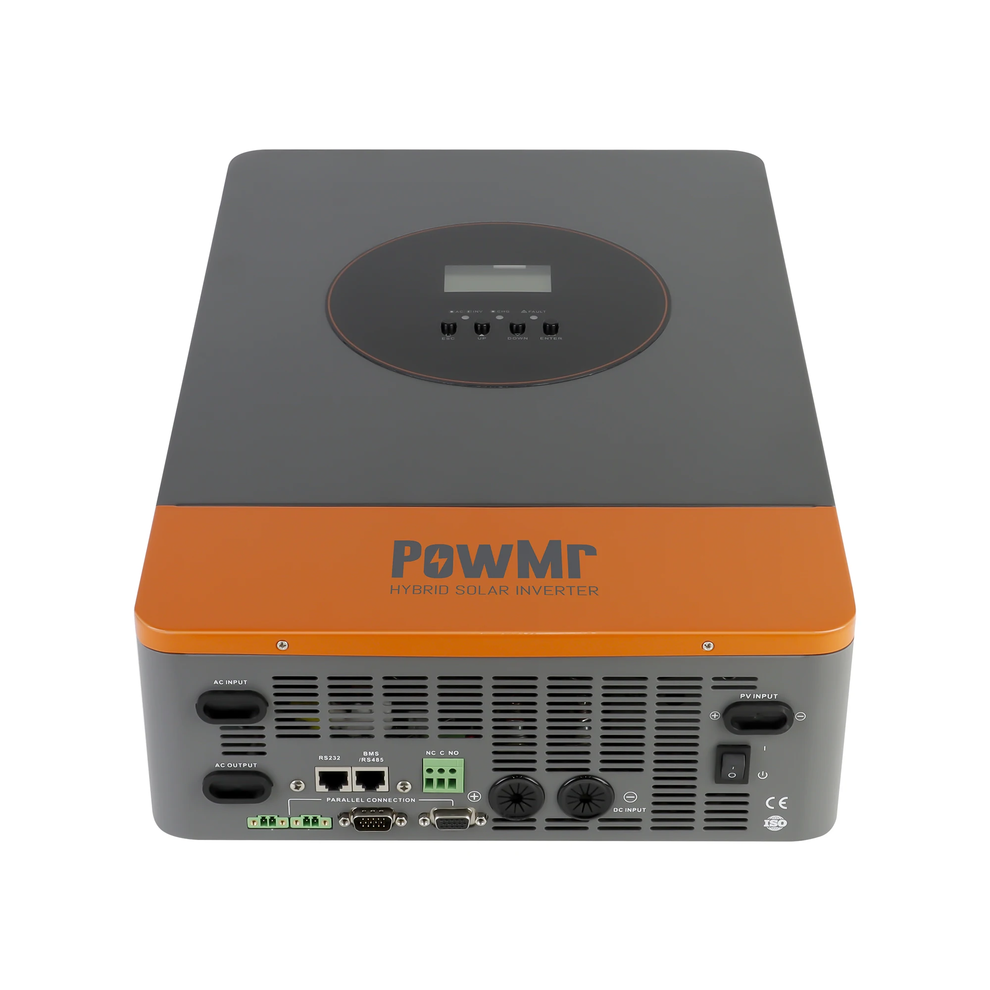 PowMr 6200W ハイブリッドソーラーインバーター 48V 220V オフグリッドインバーター MPPT 120A 充電器付き バッテリーなしで動作 最大 12 ユニット並列