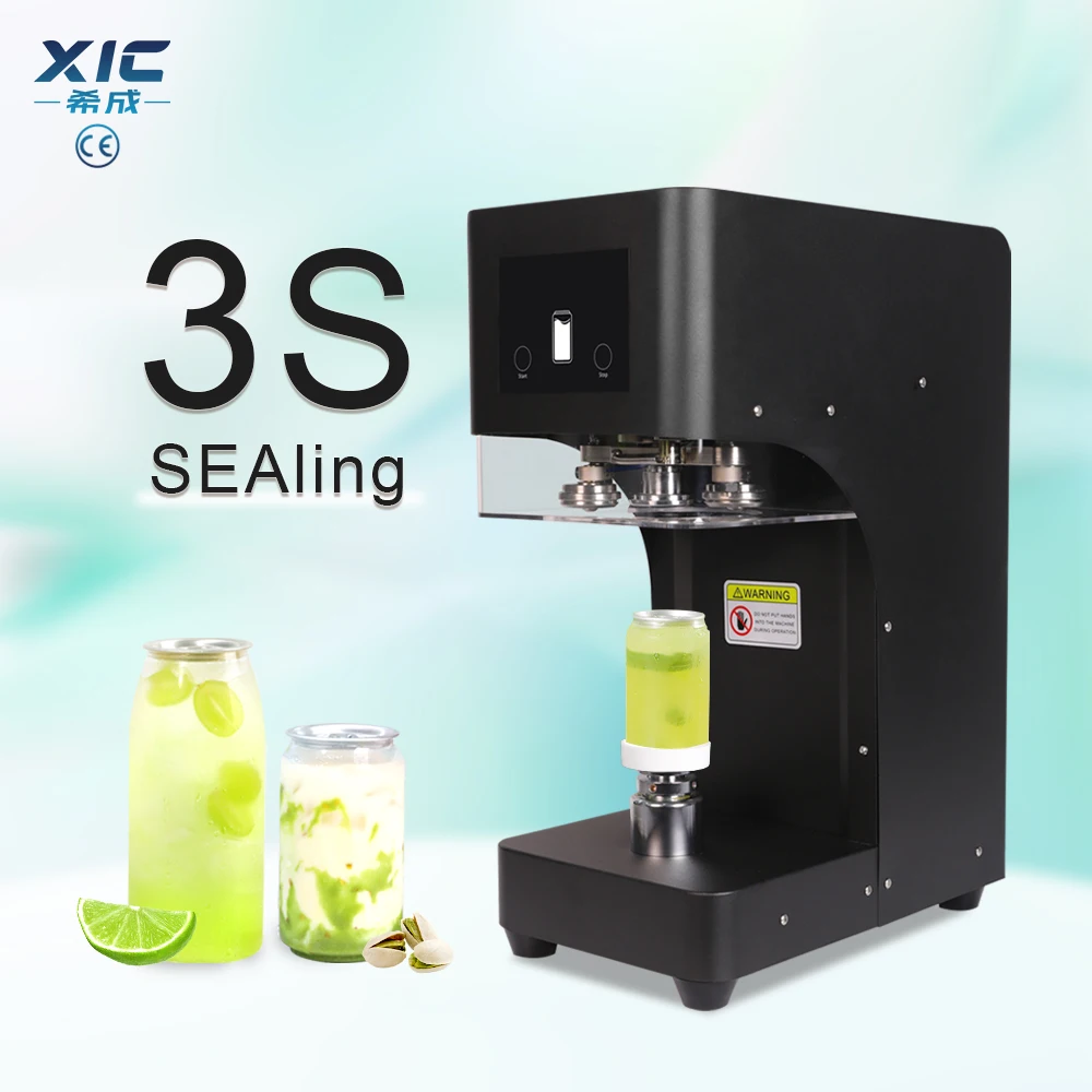 

TULX New Full-Automatic Touch Screen Tin Aluminum Can Sealing Machines High Speed 110/220V Beverage Sealer Can Packaging Machin