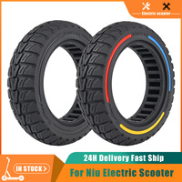 9.5x2.5-6.1 Tubeless Solid Tire Replacement for NIU KQI3 Eectric Scooter 9.5 Inch Flick Color Solid Shock-absorption Rubber Tyre