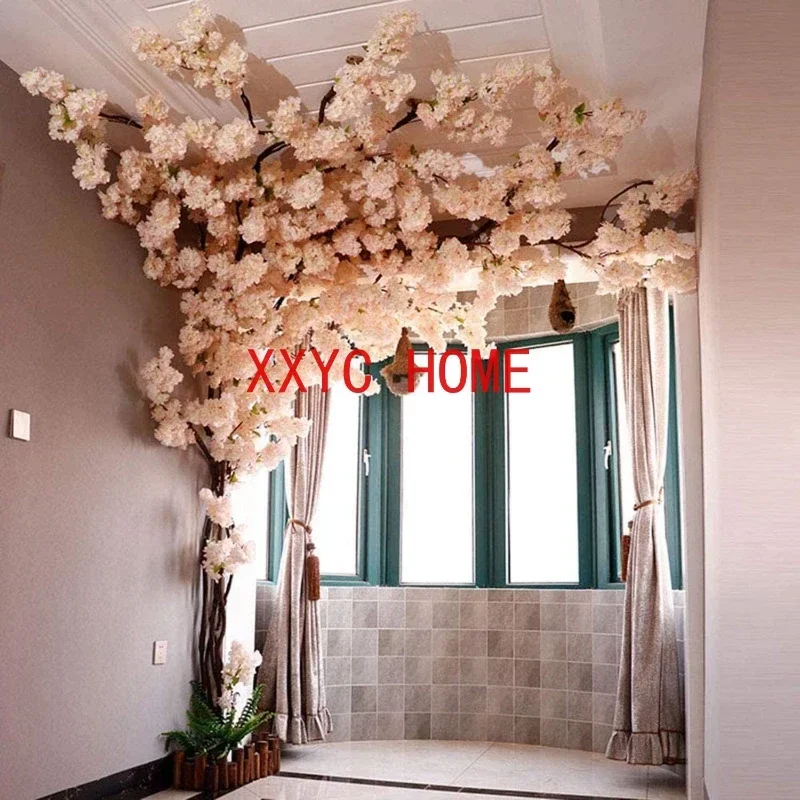 

Artificial Cherry Vines Champagne Japanese Cherry Blossom Decor for Indoor Outdoor Wedding