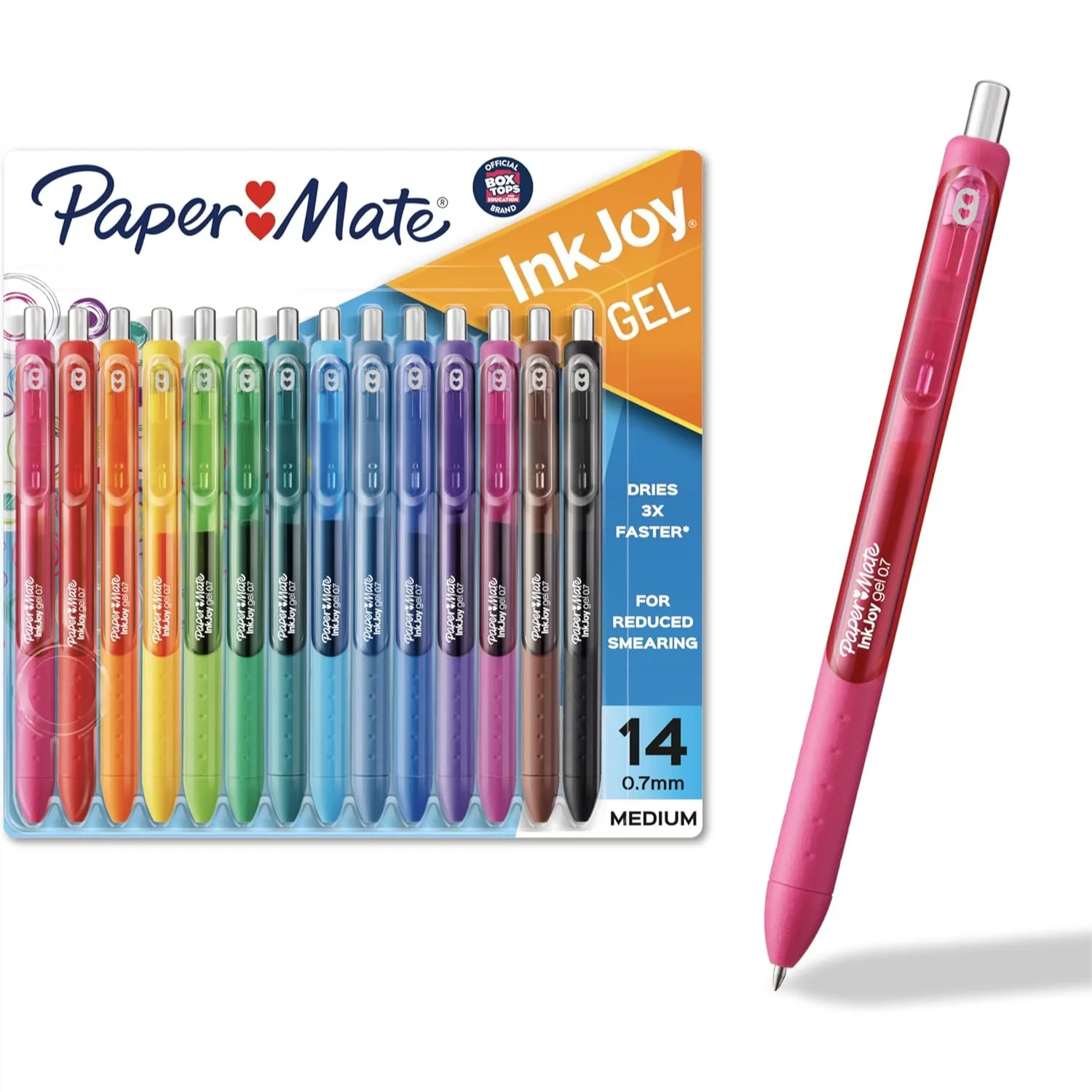 

Gel Pens, 0.7mm Medium Point, 14 Assorted Colors, Quick-Drying Ink, Smooth Writing for Journaling, Note-Taking, and Doodling