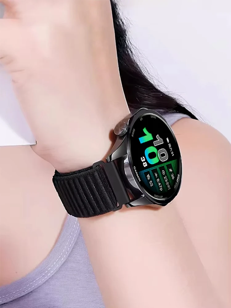 18/20/22mm Nylonarmband für Garmin Venu 4 3 3s Sq 2 Plus/Vivoactive 6 5 4 3 s Geflochtenes Armband für Garmin Forerunner 255S 645 245 – Detail 7
